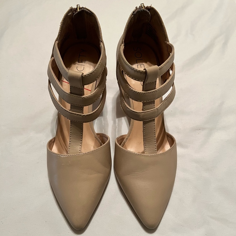 Sole Society nude heels size 7
